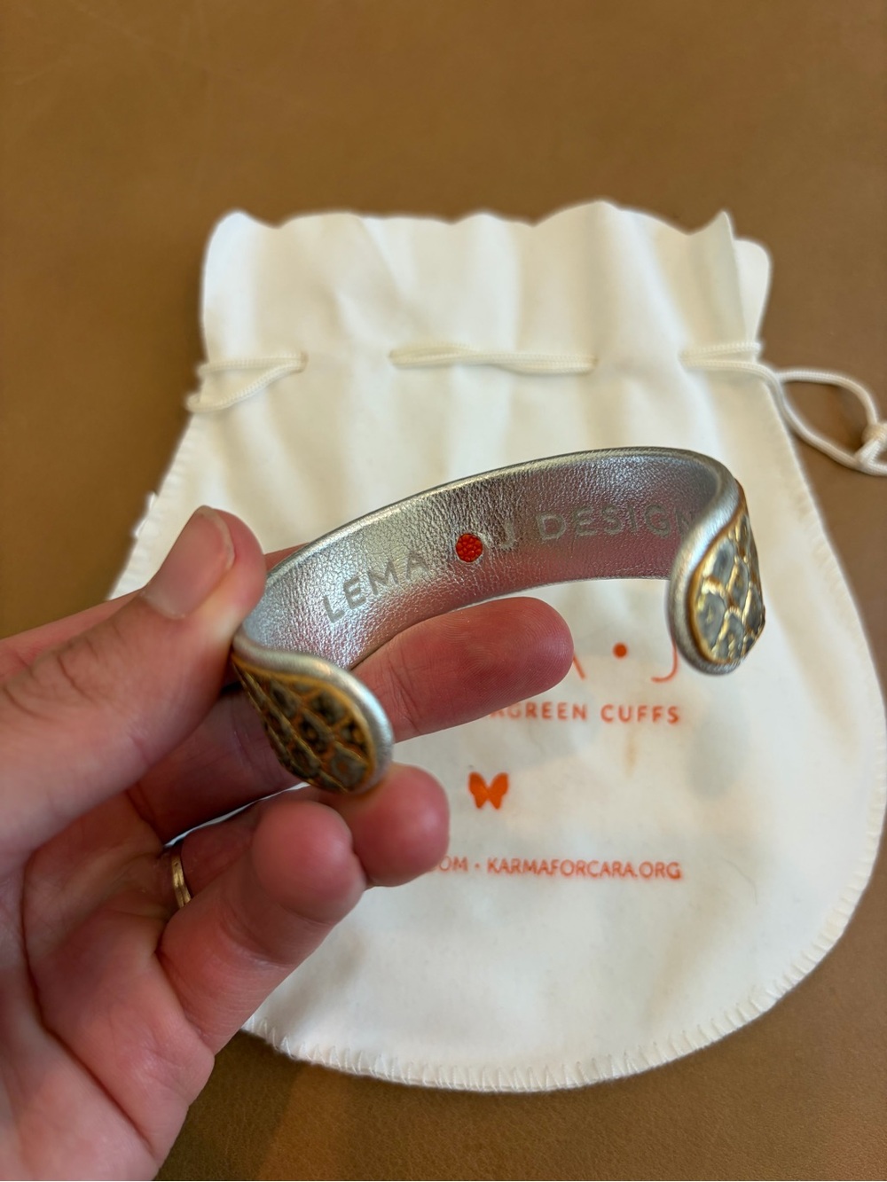 Cashmere Python Lema J cuff - Picture 2 of 5